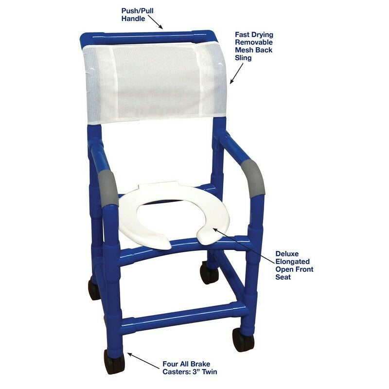 Shower chair with wheels and brakes hot sale