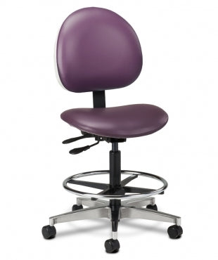Lab Stool with Contour Seat and Backrest