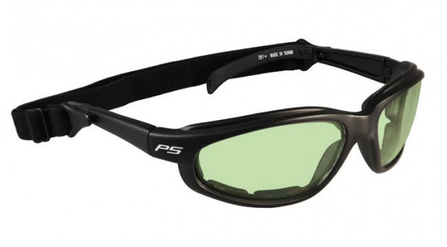 Model 901 Black Plastic Glassworking Safety Glasses - Light Green Filter