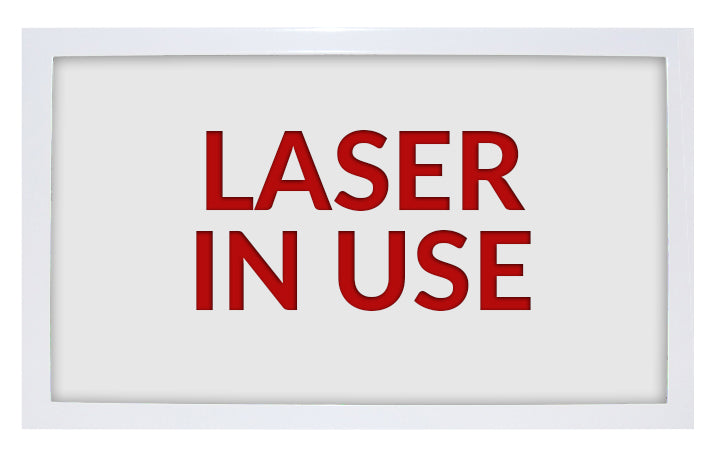 Phillips Laser In Use LED Laser Warning Sign