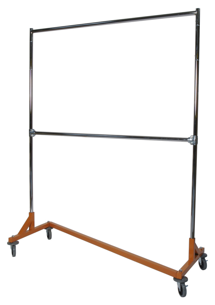 Medium Duty Double Rail Z-Rack with 5 ft base x 73in. uprights (624722)