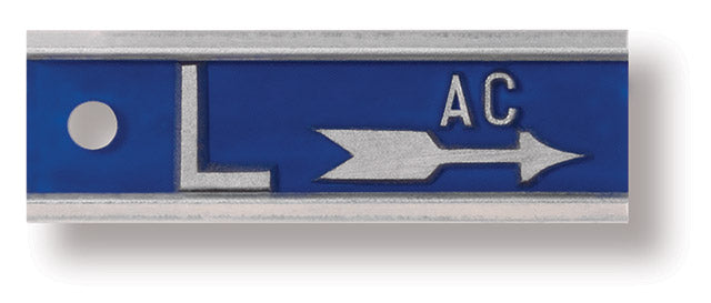 Techno-Aide Aluminum Right & Left 1-2" Horizontal Arrow Marker -with 3 Character Max