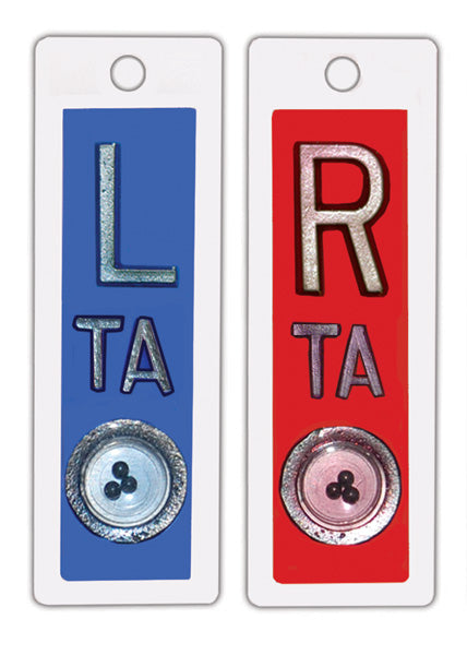 Techno-Aide Plastic Right & Left 5-8" Vertical Position Indicator Marker Set - 3 Character Max