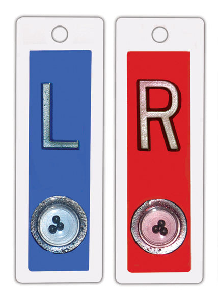 Techno-Aide Plastic Right & Left 5-8" Vertical Position Indicator Marker Set - No Characters