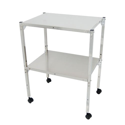 MRI Non-Magnetic Utility Table with Two Shelves