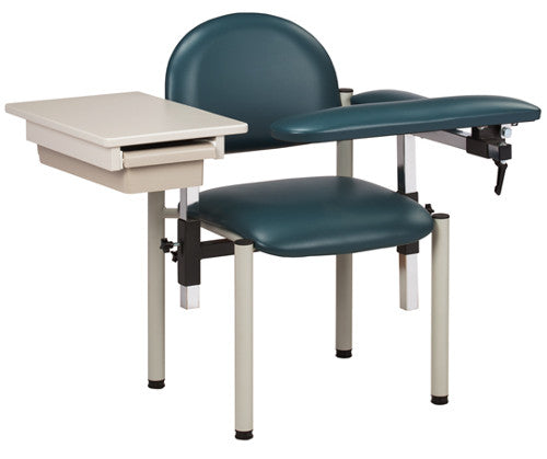 SC Series, Padded Blood Draw Chair w/ Padded Flip Arm & Drawer
