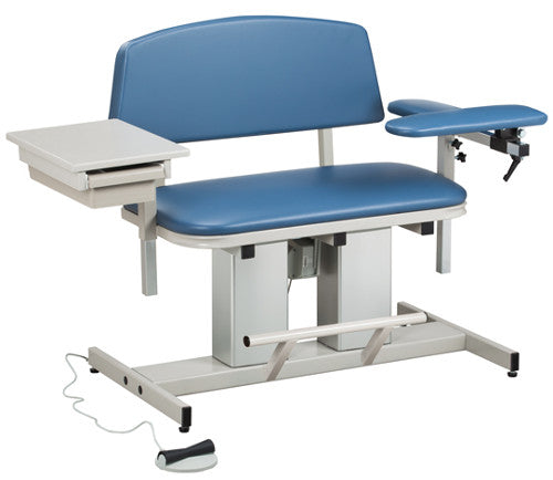 Power Series Bariatric Phlebotomy Chair with Flip Arm & Drawer