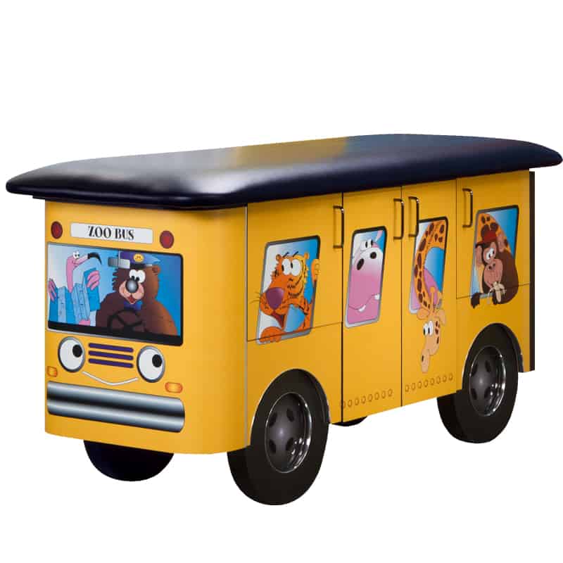 Zoo Bus with Jungle Friends Pediatric Treatment Table