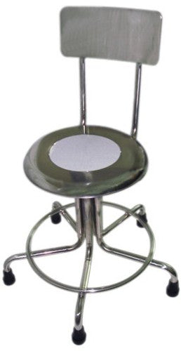 MRI Non-Magnetic Adjustable Height Doctor Stool, w/ Back