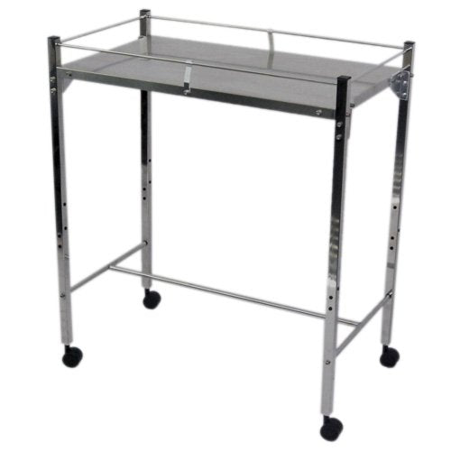 MRI Non-Magnetic Utility Table with Top Shelf and Rails