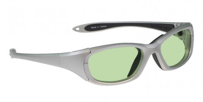 Model MX30 Glassworking Safety Glasses - Light Green Filter - Silver