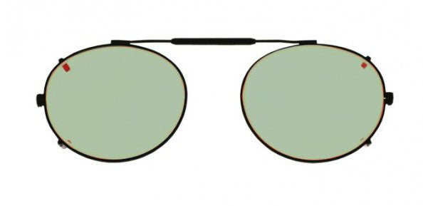 Oval Clip-On Glassworking Safety Glasses - Light Green Filter