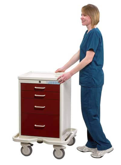 4 Drawer Anesthesia Mini Tower with Electronic Lock