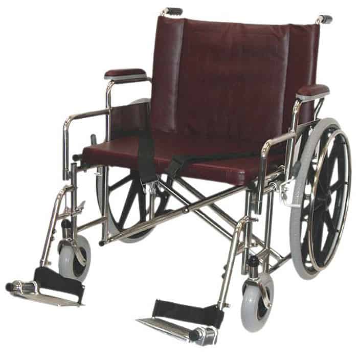 26â€ Wide Non-Magnetic MRI Bariatric Wheelchair w/ Detachable Footrests