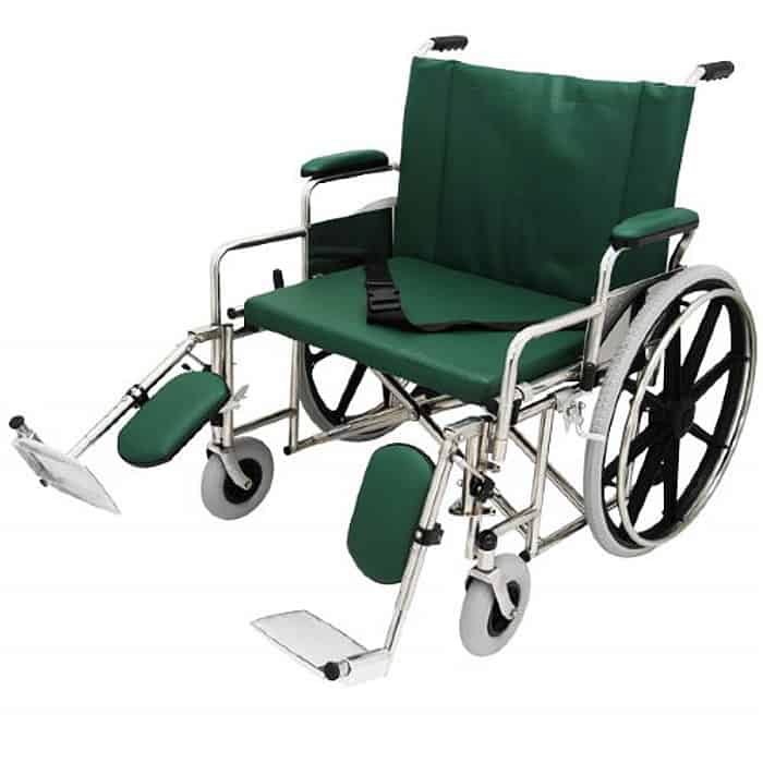 26â€ Wide Non-Magnetic MRI Bariatric Wheelchair w/ Detachable Elevating Legrests